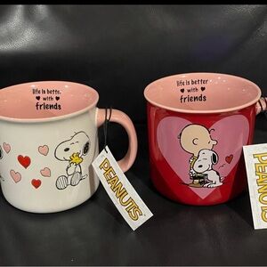 Valentines Peanuts Mugs - Valentines Snoopy Life is better with friends (2)